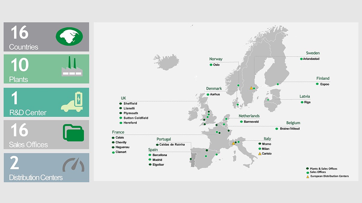 Le Sub-Regioni Southern Europe e Western Europe del Gruppo vengono riunite in un’unica Sub-Regione al fine di ridurre la complessità della struttura organizzativa.