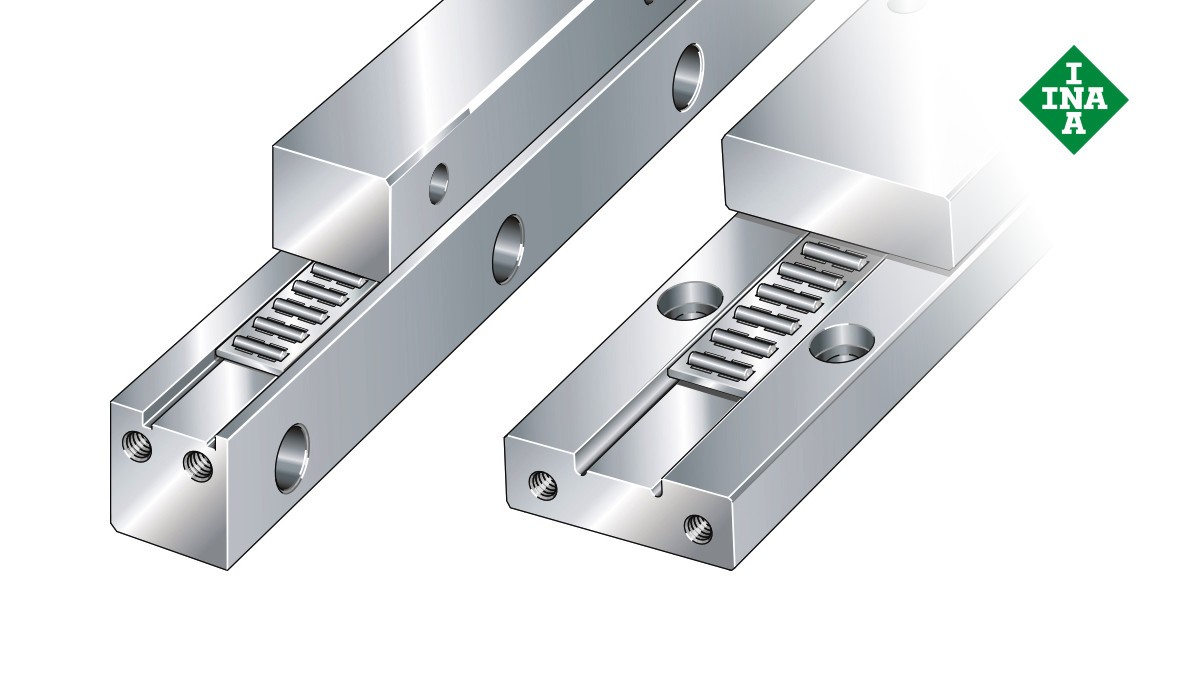 Guide lineari Schaeffler: guide J/S con gabbia piana a rullini